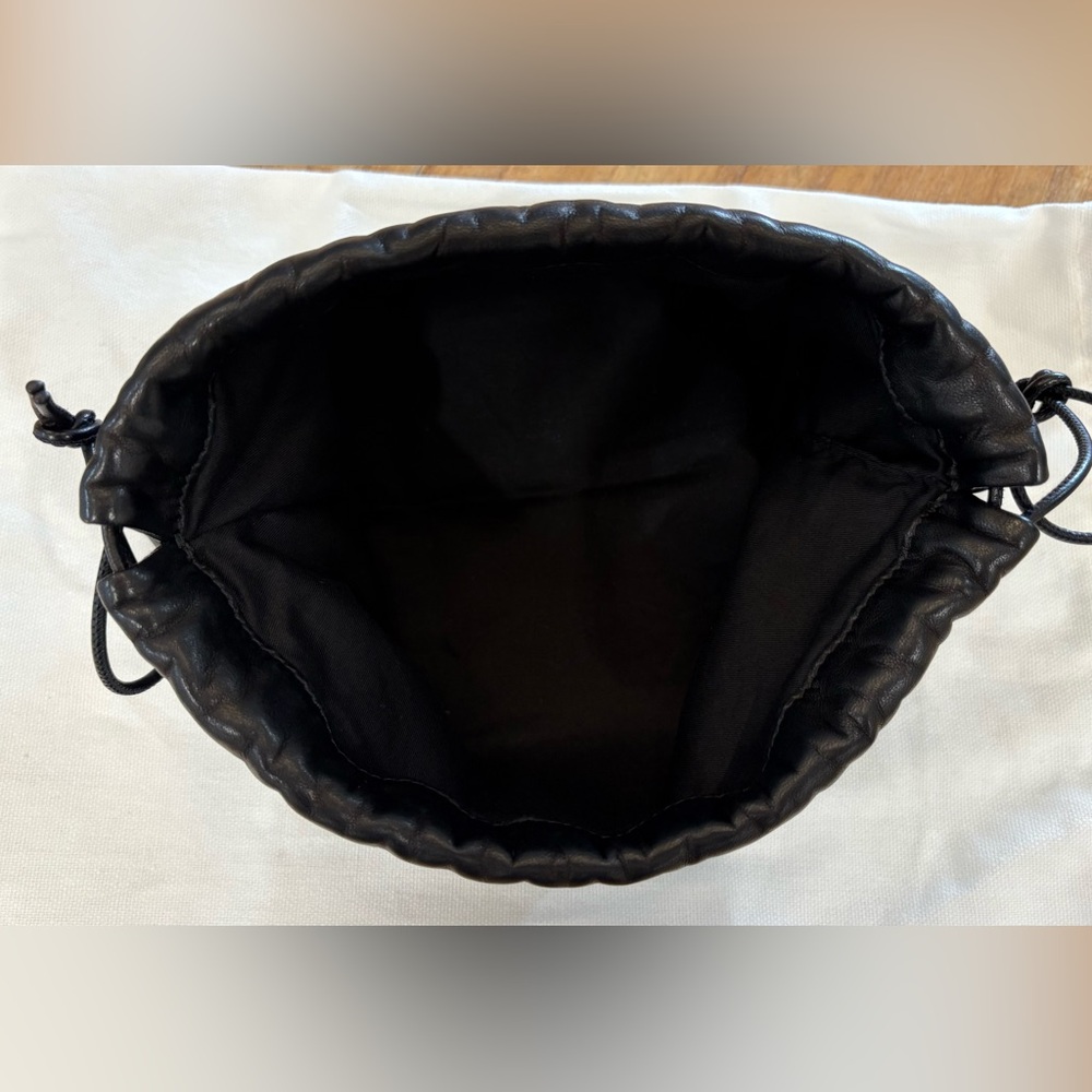 PORTO “The Mini” Italian Leather Clutch/wristlet bag– Nero (Black). Retail $220 - Picture 8 of 10